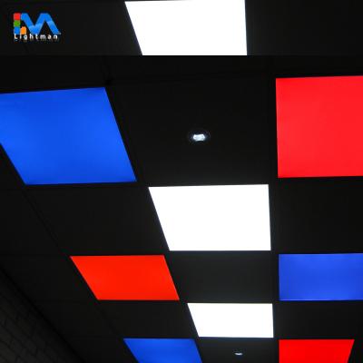 China rgb led panel 60x60 cm infrared wireless zigbee dmx512 36w 60x60cm rgbw rgb cct led panel light 600x600 for sale