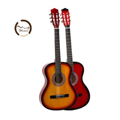 China 2022 Hot Selling Classic Rosewood Durable 6 String Best 38 Inch Cut Beginner Wooden Guitar for sale