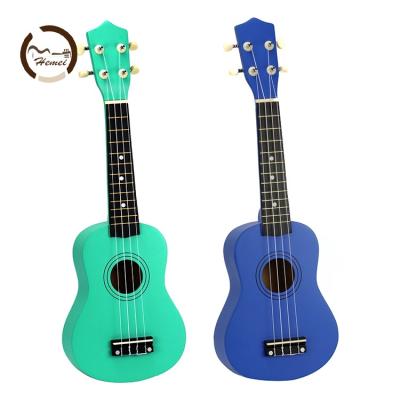 China Durable Factory Customized Colorful 21 Inch Nylon Professional Performance Concert Soprano Guitar Ukulele for sale