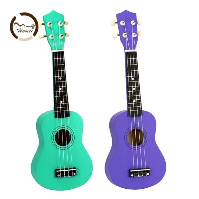 China 21 Inch Handmade Solid Acoustic Ukulele Level Durable Male Female Kids Entry Beginner Small Guitar for sale