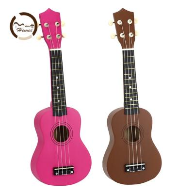 China 21 Inch Small Beginner Kids Guitar Durable Good Quality Student Entry Level Wooden Simple Portable Ukulele for sale