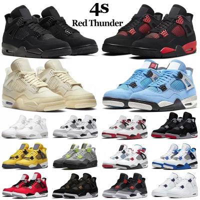 China Thunder Red White Blue Jordaneliedly Metallic Purple Oreo College Basketball Shoes Sports Basketball Shoes 4 Black Cat 1Bred Sneakers for sale