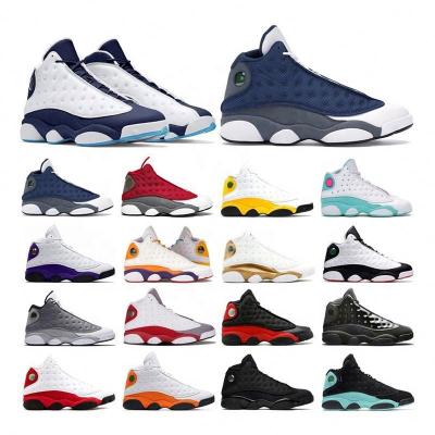 China Jordaneliedlys 13s Flint Hyper Royal Bred Chicago Red Mens Basketball Shoes Mens Sports Basketball Shoes Retro 13 Shoes for sale