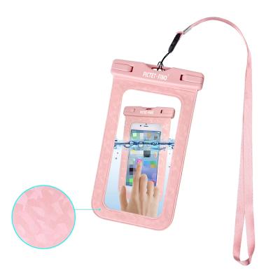 China 2021 Anti-drop RH13 Cover Trendy Cell Phone Beach Dry Bags TPU Case Waterproof Clear Water Proof For Girls for sale