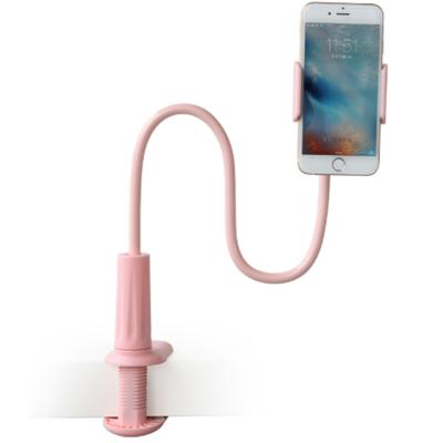 China Pink Item Multi Warm White Flexible Long Arm Lazy ROCK Angle Bracket For 3.5-6inch Mobile Phone Stand Holder for sale