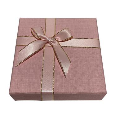 China Recyclable Custom Logo Cardboard Chocolate Packaging Gift Box With Ribbon Box Corrugated Cardboard Paper Box for sale