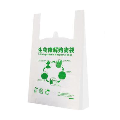 China BIODEGRADABLE Biodegradable Bags For Package PE Plastic Bag T-bags Supermarket Bags for sale