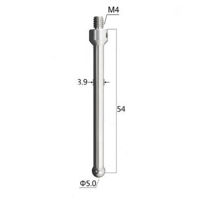 China Probe stylus from factory 54mm length-5mm ball-M4-EDM for sale