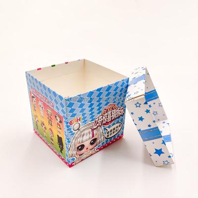 China Recycled Materials Toys Paper Square Deep Boxes With Lid for sale