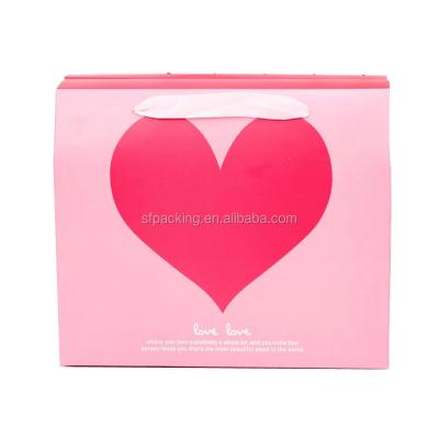 China Recycled Materials Corrugated Paper Pink Packaging Cardboard Custom Gift Boxes With Logo for sale