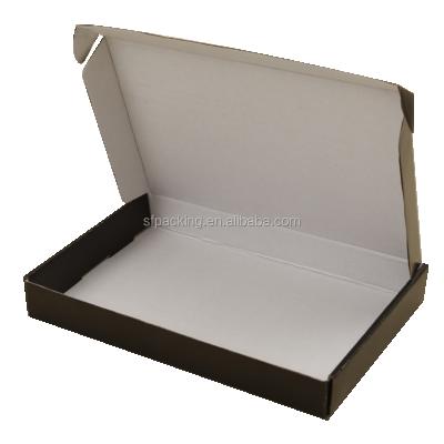 China Recyclable Black Custom Printed Mailer Box Corrugated Paper Package for sale