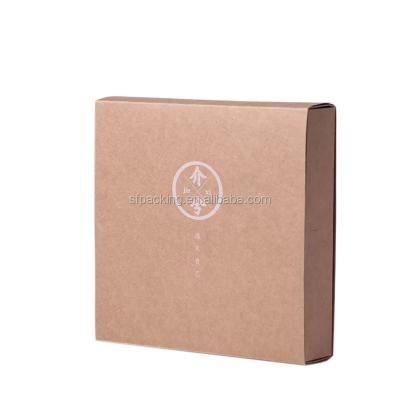 China Recycled Materials Customized Brown Kraft Paper Gift Packaging Drawer Box for sale