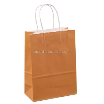 China Recyclable Color Printed Kraft Paper Shopping Bag For Garment for sale