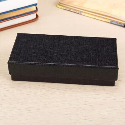 China Recycled Materials Square Watches White Gift Rigid Cardboard Box With Lid for sale