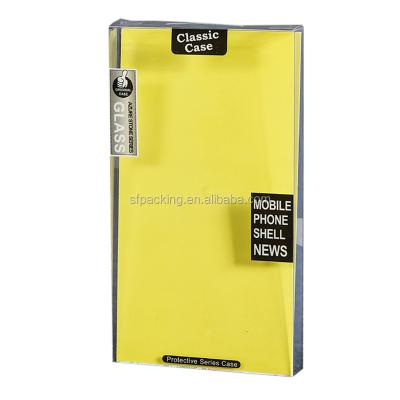 China Recycled Materials Customized Printed Cell Phone Cover Plastic Packaging Box for sale