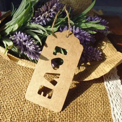 China Viable Custom Design Kraft Paper Hangtag For Apparel With OEM Printing for sale