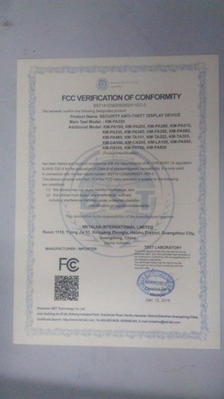 FCC - Dongguan Comer Electronic Technology Co., Ltd.