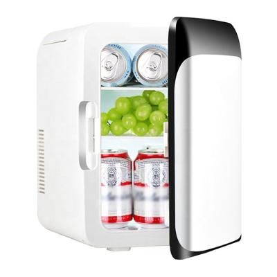 China COMPRESSOR Mini Desktop Portable Fridge Small Thermoelectric Fridge Refrigerator with Top Handle for sale