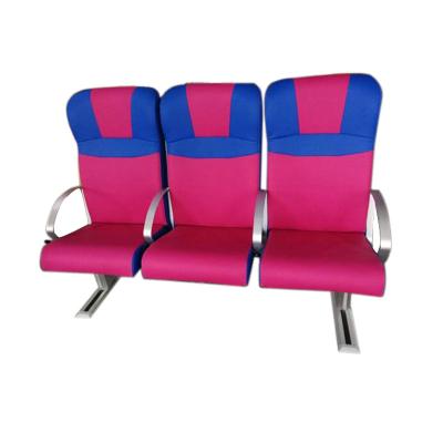 China Passenger Seating Back Color Cushion Soft Ferryboat Reclining Stitching Marine Passenger Seat for sale