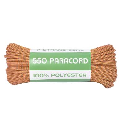 China Lightweight Type III Paracord 7-Strand Paracord 550lb Rope Made Of 100% Nylon, 100 Feet, 300 Feet Multiple Colors for sale