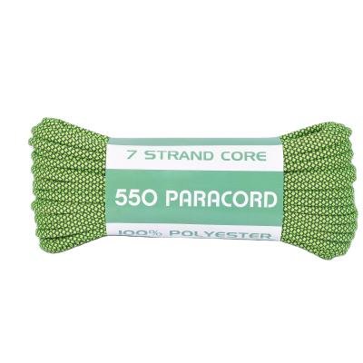 China Lightweight 1/8'' Paracord 10 25 50 100 Foot Skeins Loop Options Type III 7 Strand 550 Cord Parachute Tie Many Colors for sale