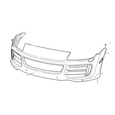 China Fit for CAYENNE TURBO 2011 body kits front bumper for CAYENNE TURBO 2011 95550531114G2X parts for sale