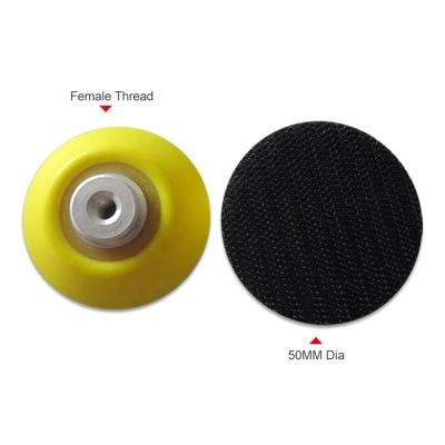 China Backing Pad 1/4 Rubber Backing Thread Car Body 50mm Sander Sanding Disc Backing Pad 10mm For Mini Grinder for sale