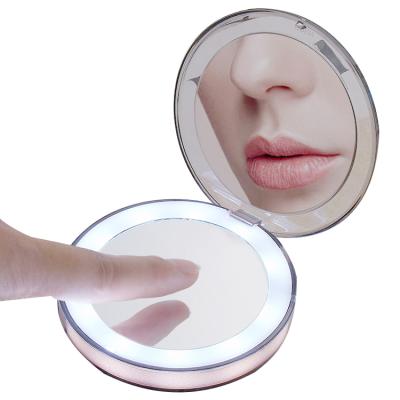 China CPYP custom vanity lighted rechargeable led makeup mirror espejo magnifying maquillaje for sale