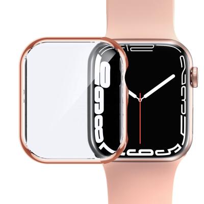 China Anbest Full-Page Protector Watch Case PC Case Apple Watch Plastic Luxury Smart Cover Sports Cover For Apple Watch Series 7 for sale