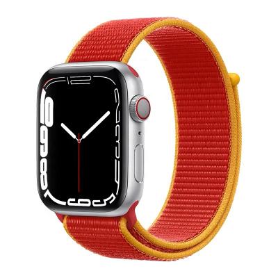 China Newest Design Nylon Watch Band Strap Smart Outdoor Suitable Strap Fitness For Apple Watch 45mm Series 7 Band 41mm for sale