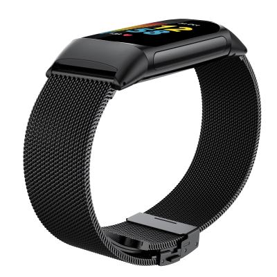 China Replacement Easy Luxury Buckle Stainless Steel Strap Watch Strap Milanese Installation Watch Band For Fitbit Charge 5 Strap Band for sale