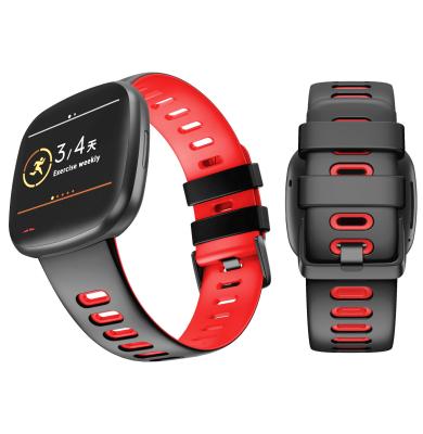 China Silicone Fitbit Versa Versa Watch Bands Dual Colors Sports Watch Band For Fitbit Versa 3 Smart Watch for sale