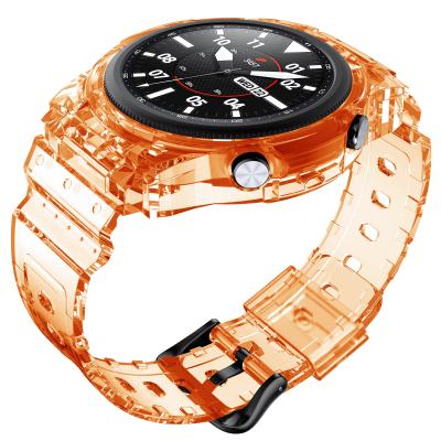 China Samsung galaxy sport watch straps 20mm multi colors fashion plastic tpu watch band for samsung galaxy watch 3 for sale