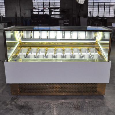 China Economic Single-temperature 580L Ice Cream Ice Cream Showcase Counter Chinese Ice Cream Display Freezer for sale