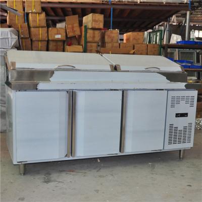 China Single-Temperature Pizza Station and Workstation Pizza Refrigerator Prep Station for sale