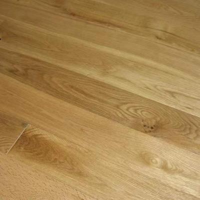 China Traditional UV Lacquered Solid Oak Flooring for sale