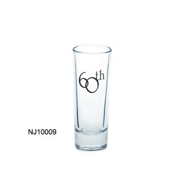 China Viable Customized Shot Glass For Vodka Glass With Logo Printing Custom Glassware for sale