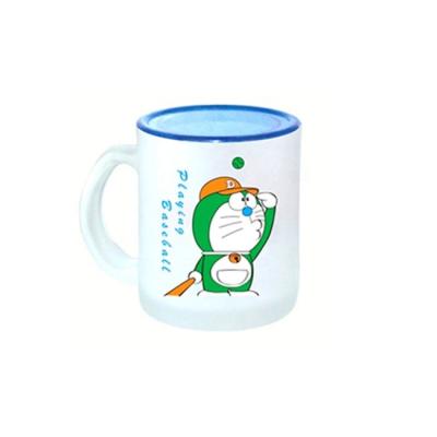 China Viable printed glass mug with lid for sale