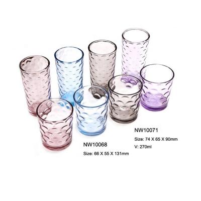 China Eco - Friendly Recyclable Customized Colored Colored Glass Water Mug for sale