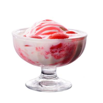 China Viable Glass Flower Ice Cream Cup Candy for sale