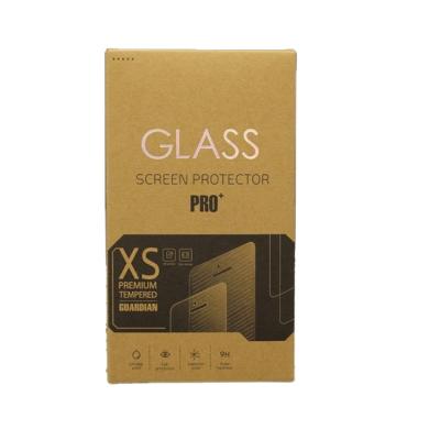 China Recyclable Custom Biodegradable Wholesale Brand Kraft Paper Packing Boxes Tempered Glass Packaging Box for sale