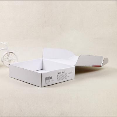 China Recyclable custom printed white packaging boxes for shipping recyclable corrugated paper e-commerce box for sale