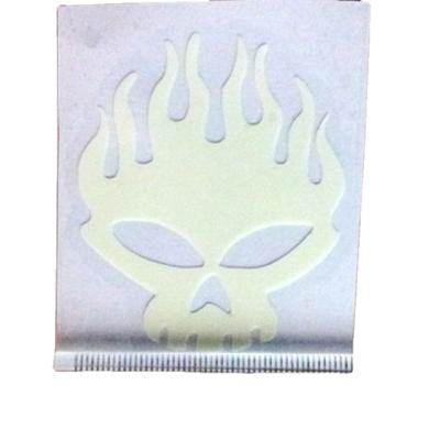 China Decorative Sticker Custom Die Cut Green Light Glow In The Dark Sticker Kiss Cut Out Luminous Stickers for sale