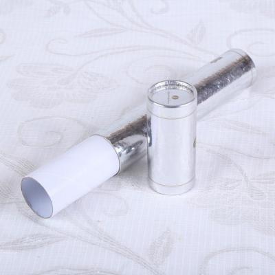 China Silver Paper Packaging Tubes Custom Order Biodegradable Recyclable Luxury Cosmetic Paper Tube for sale