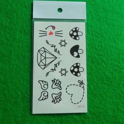 China Custom Order Temporary Temporary Tattoo Stickers Cover Up For Kids Body Black Diamond Tattoo Sticker for sale