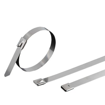 China YIKA Flame-Retardant Metal Stainless Steel Tie 11.8 Inch Self-Locking Strap Ties Perfect For Joining Fence Automotive for sale