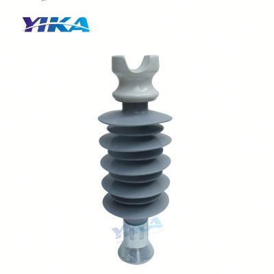 China Yika IEC Main Line Ceramic Composite Pole Insulator 28KV Pole Products High Voltage Porcelain Insulator for sale