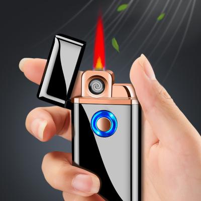 China DEBANG Industrial Dual Function 2020 USB Electronic Double Coil Lighter With Jet Torch Lighter Cigarette Refillable Gas Lighter for sale