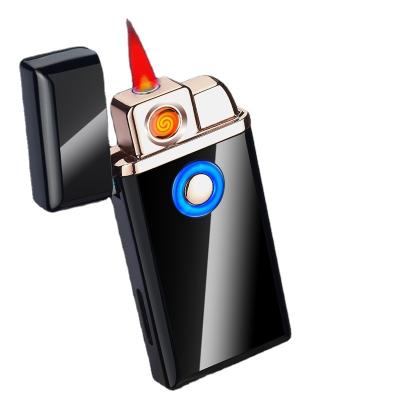 China 2020 DEBANG Gas Factory Supply Two Function Metal Industrial Lighter Refillable Lighter With Dual USB Coil Refill Electronic Cigarette for sale