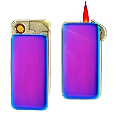 China DEBANG Two Dual Function Traditional USB Pluse 2020 Rechargeable Arc Lighter for sale